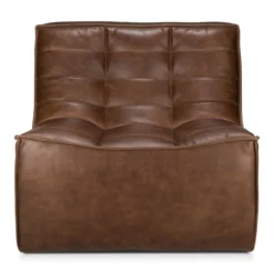 Modulaire bank N701 chestnut set 1+2 seat 90° recht hoek