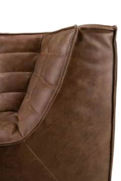 Modulaire bank N701 - chestnut - 90 vierkant hoek