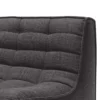 Modulaire bank N701 - dark grey - 2 seat