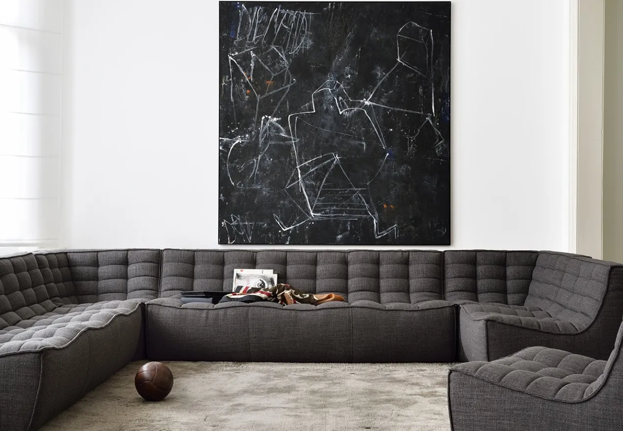 Modulaire bank N701 - dark grey - 3 seat