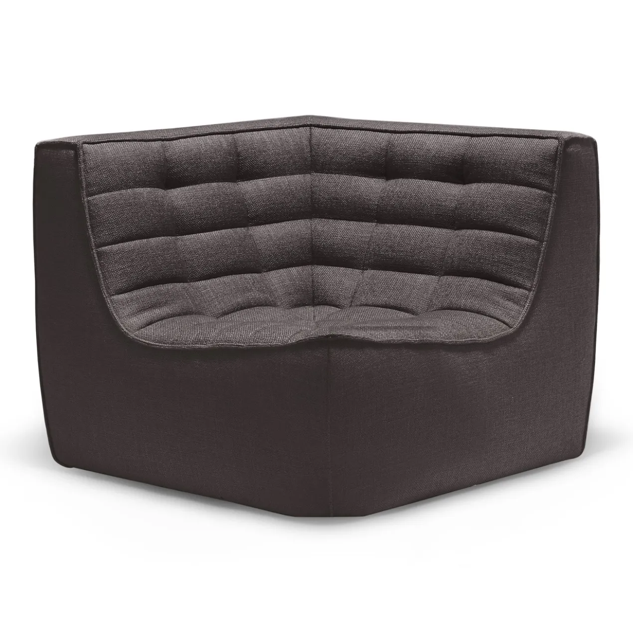 Modulaire bank N701 dark grey set 1 + 2 seat 90° recht hoek