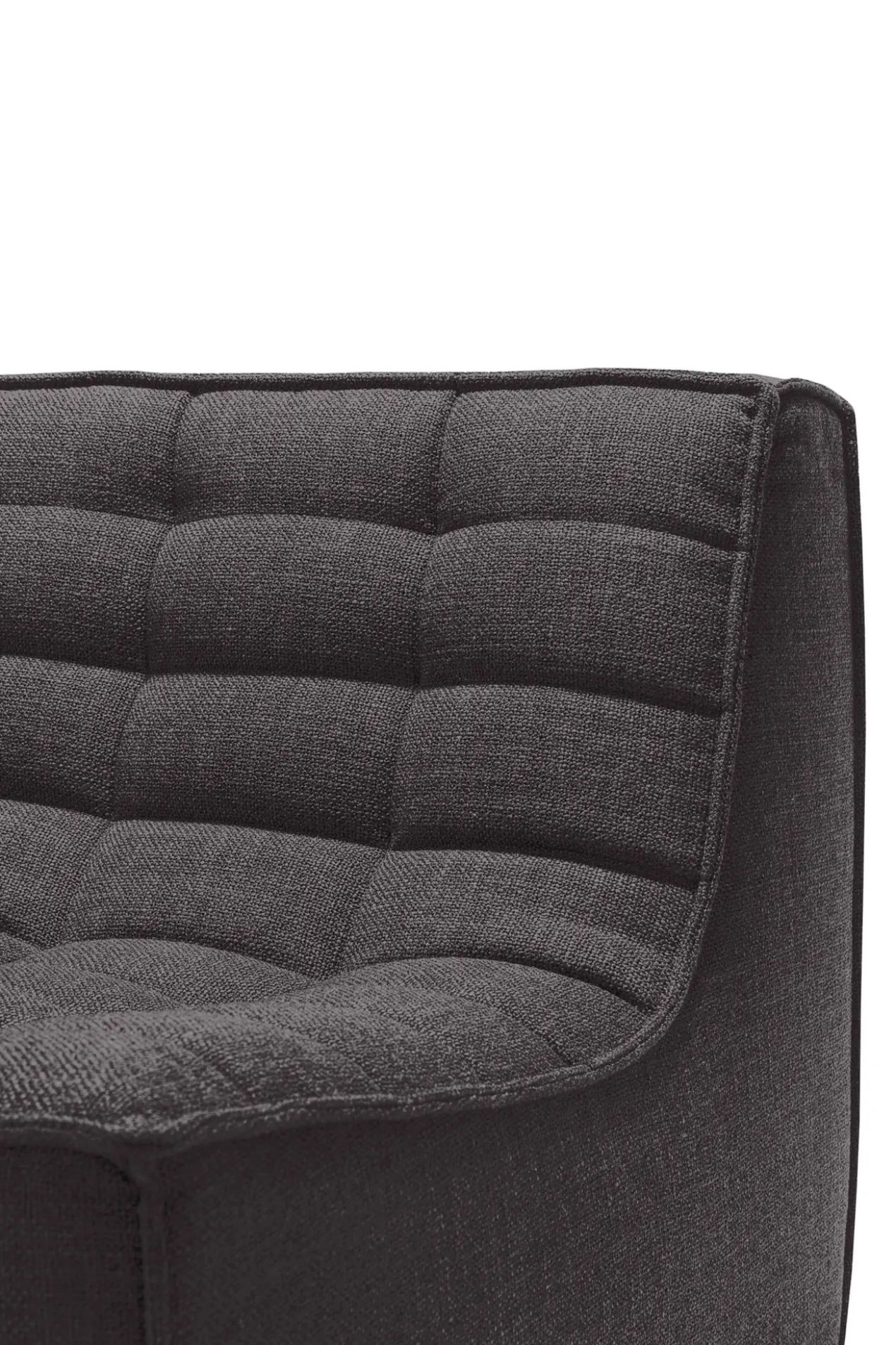 Modulaire bank N701 dark grey set 1 + 2 seat 90° recht hoek
