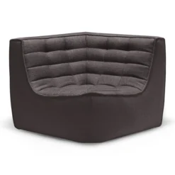 Modulaire bank N701 dark grey set 2x2 seat 90° recht hoek