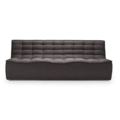 Modulaire bank N701 dark grey set 1 + 3 seat, 90° recht hoek