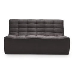 Modulaire bank N701 dark grey set 2 + 3 seat, 90° ronde hoek