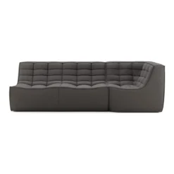 Modulaire bank N701 dark grey set 2 seat 90° rechte hoek