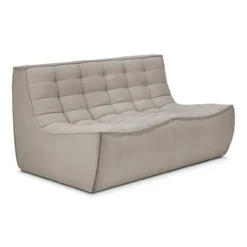 Modulaire bank N701 - eco stof ecru - 2 seat