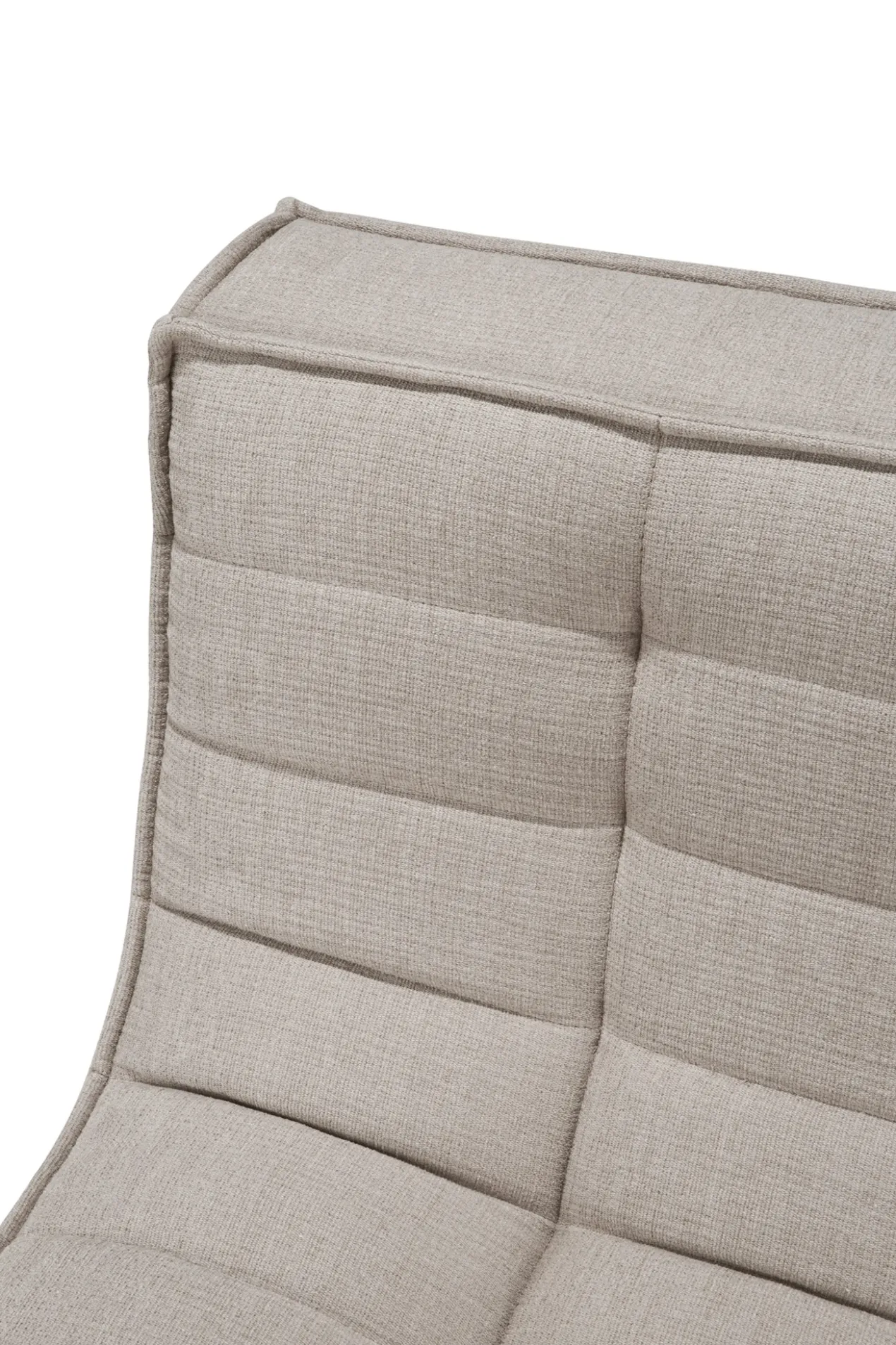 Modulaire bank N701 - eco stof ecru - 2 seat