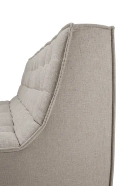 Modulaire bank N701 - eco stof ecru - 3 seat