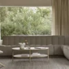 Modulaire bank N701 - eco stof ecru - footstool