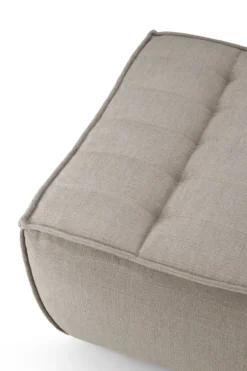 Modulaire bank N701 - eco stof ecru - footstool