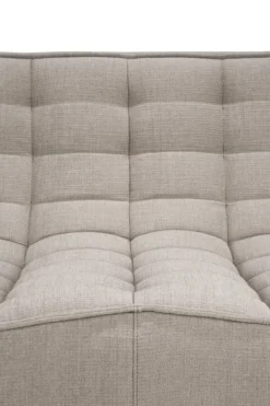Modulaire bank N701 - eco stof ecru - 1 seat