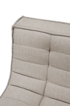 Modulaire bank N701 - eco stof ecru - 1 seat