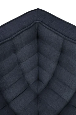 Modulaire bank N701 - eco stof graphite - 90° vierkant hoek
