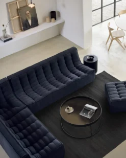 Modulaire bank N701 - eco stof graphite - footstool