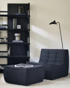 Modulaire bank N701 - eco stof graphite - 1 seat