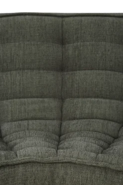 Modulaire bank N701 - eco stof moss green - 90° ronde hoek