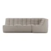 Modulaire bank N701 ecru set 2 seat 90° rechte hoek