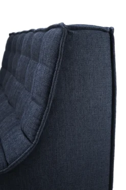 Modulaire bank N701 graphite 2+3 seat, 90° ronde hoek