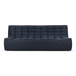Modulaire bank N701 graphite 2+3 seat, 90° ronde hoek
