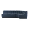 Modulaire bank N701 graphite set 2 seat 90° ronde hoek