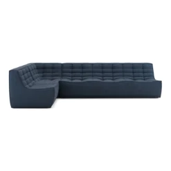 Modulaire bank N701 graphite set 1+3 seat, 90° recht hoek