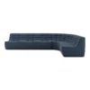 Modulaire bank N701 graphite set 1+3 seat, 90° ronde hoek