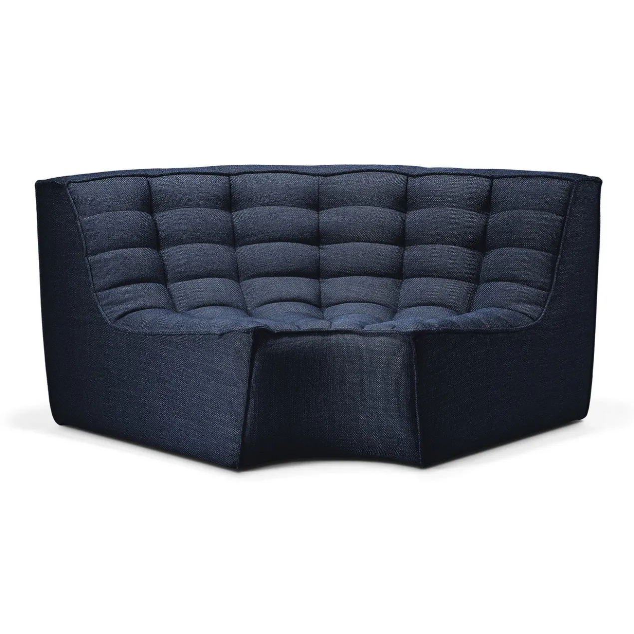 Modulaire bank N701 graphite set 1+3 seat, 90° ronde hoek