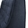 Modulaire bank N701 graphite set 2+3 seat, 90° rechte hoek