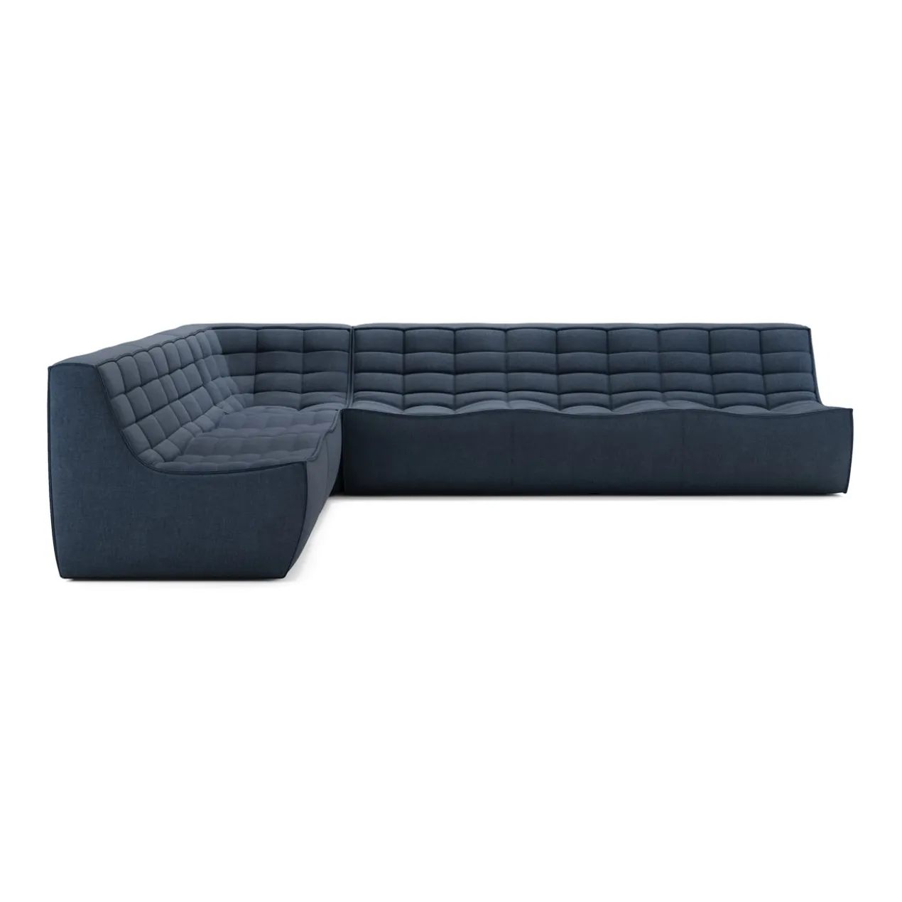 Modulaire bank N701 graphite set 2+3 seat, 90° rechte hoek