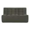 Modulaire bank N701 moss green set 1+2 seat 90° ronde hoek