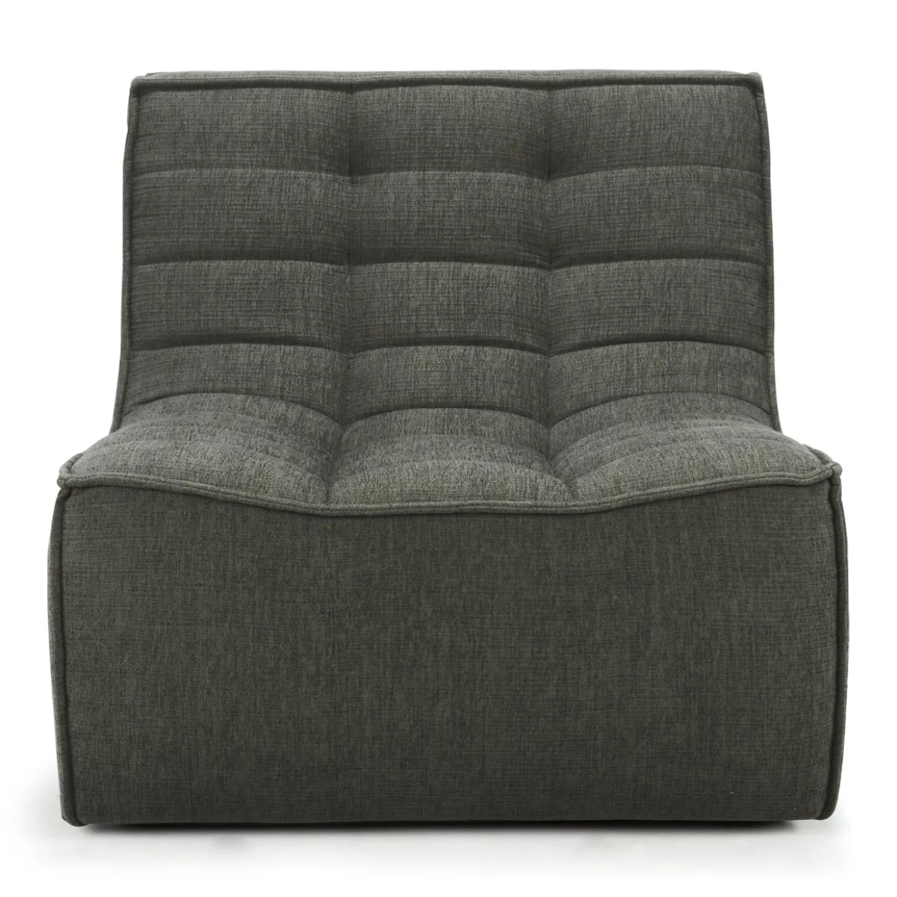 Modulaire bank N701 moss green set 1+3 seat, 90° recht hoek