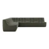 Modulaire bank N701 moss green set 2+3 seat, 90° rechte hoek