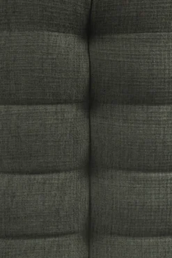 Modulaire bank N701 moss green 2+3 seat, 90° ronde hoek