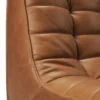 Modulaire bank N701 old saddle set 2+3 seat, 90° rechte hoek