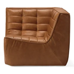 Modulaire bank N701 - old saddle - 90° vierkant hoek