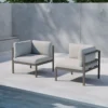 Modulaire loungeset hoekelement Glen taupe
