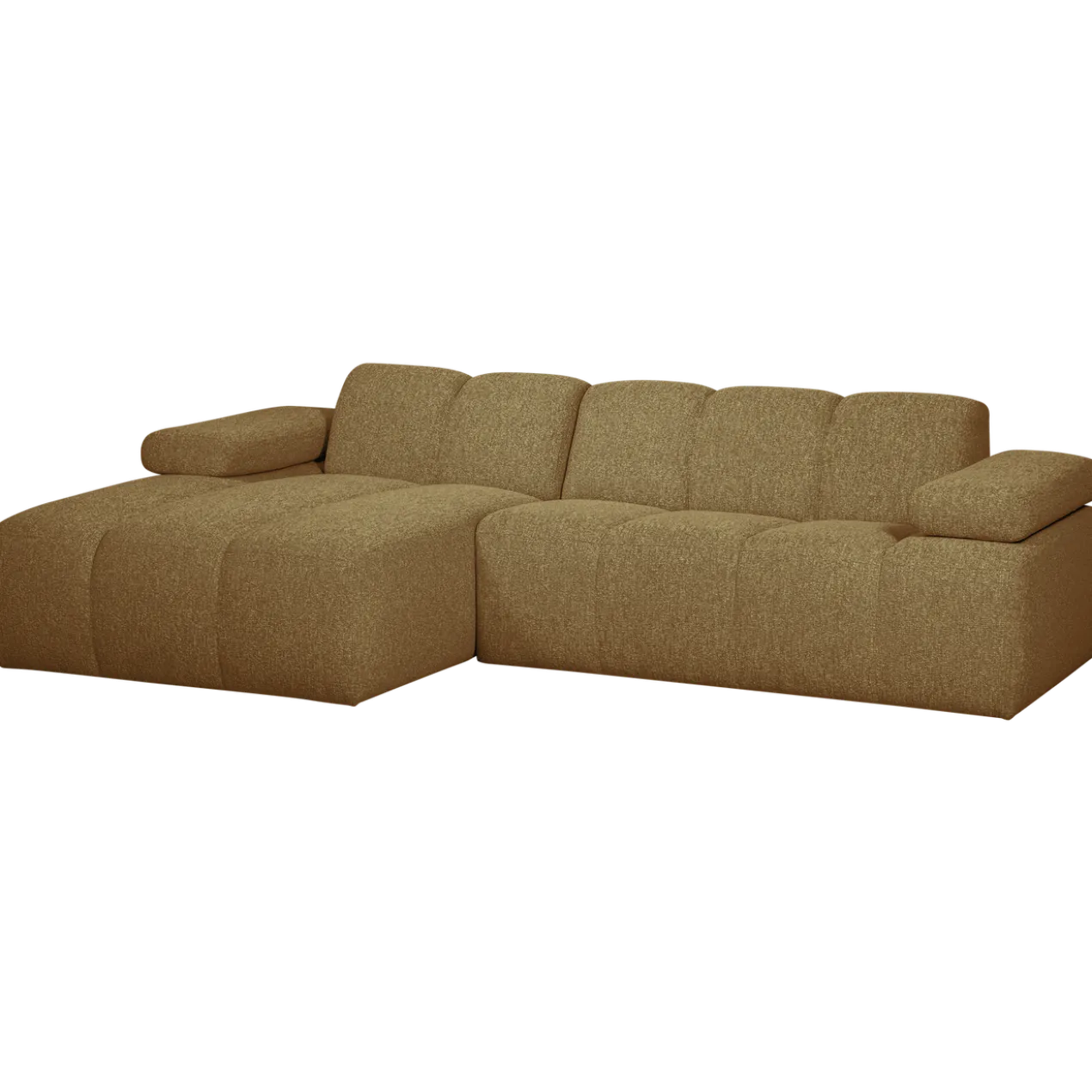 Mojo chaise longue bank links boucle geel/bruin melange