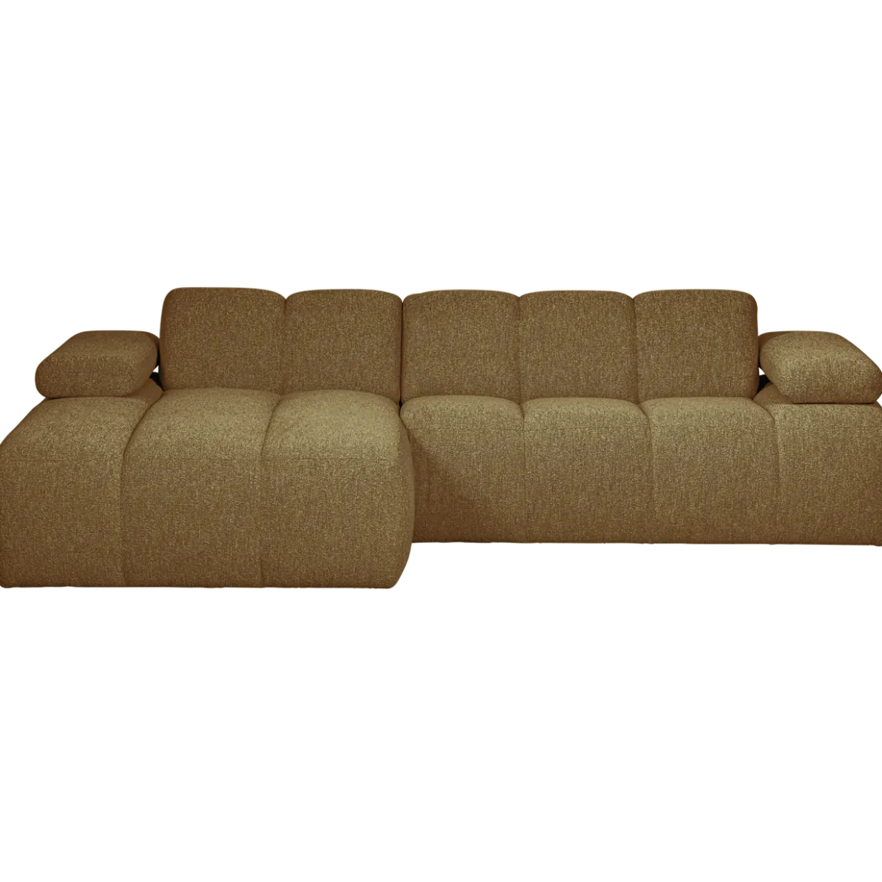 Mojo chaise longue bank links boucle geel/bruin melange