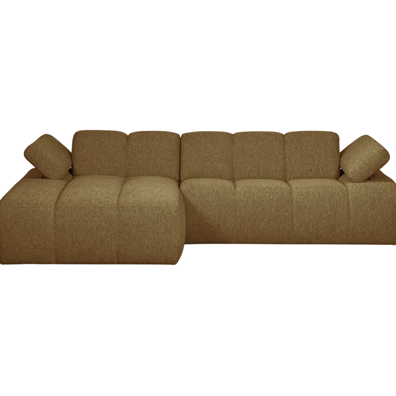 Mojo chaise longue bank links boucle geel/bruin melange