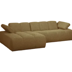 Mojo chaise longue bank links boucle geel/bruin melange
