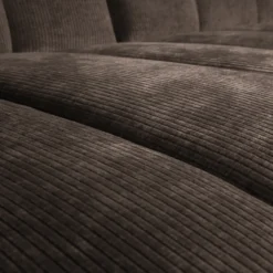 Mojo chaise longue bank links ribstof bruin