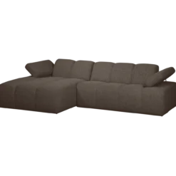 Mojo chaise longue bank links boucle bruin melange