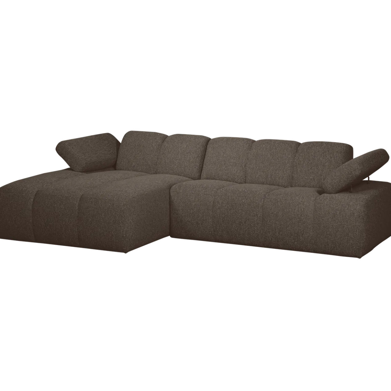 Mojo chaise longue bank links boucle bruin melange