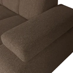 Mojo chaise longue bank links boucle bruin melange
