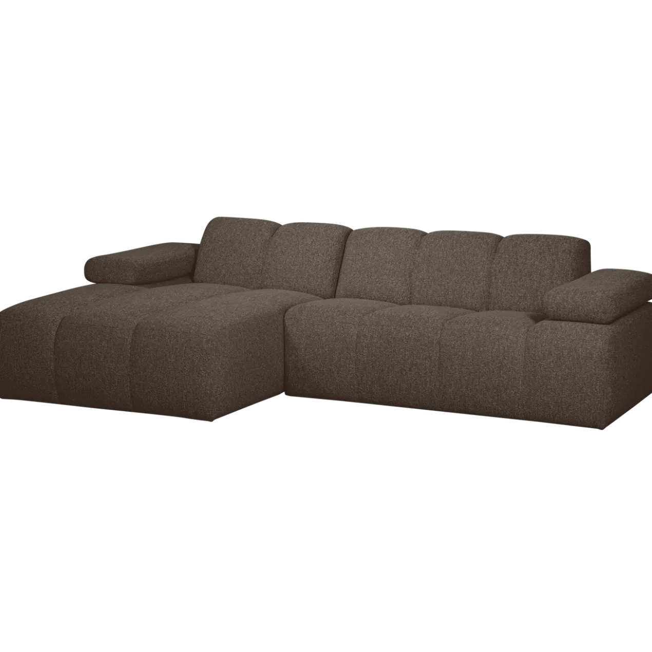 Mojo chaise longue bank links boucle bruin melange