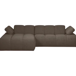 Mojo chaise longue bank links boucle bruin melange