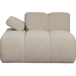 Mojo chaise longue element links boucle beige melange