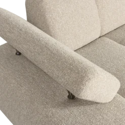 Mojo chaise longue element links boucle beige melange