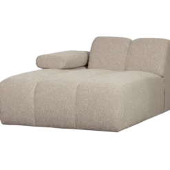 Mojo chaise longue element links boucle beige melange
